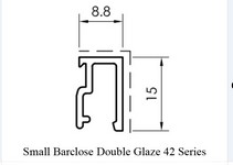 Small Burclose Dubble Glazing 4.2 series 04224